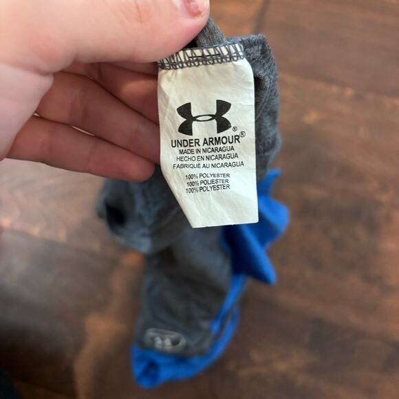 Under Armour Boys 4 XS Baseball Peanut Shirt Dri-fit Graphic Tee - Picture 3 of 4